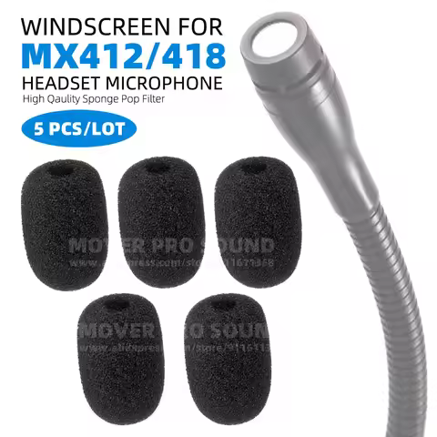Compatible With Shure MX412 MX418 MX412D MX428D MX 412 418 C S D Microphone Windscreen Pop Filter Wi