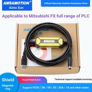 Suitable for Mitsubishi PLC Programming Data Cable FX3U/1N/2N/3GA Communication Cable Download Cable