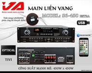 [Trả góp 0%]Âm ly Amply đẩy liền vang JA S6 450 Extra 22 sò có  bluetoothUSB Line optical ....chống 
