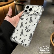 ins Style Fresh Floral Clear Phone Case For Motorola Moto E40 E32 E30 E22 E22i E20 E15 E14 E13 E7i E