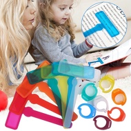 Color Guided Reading Strips / Finger Focus Highlighter / Kids Handwriting Dyslexia Bookmarks / Overl