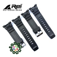 REI DAGGER RUBBER WATCH STRAP REI DAGGER BLACK WATCH STRAP