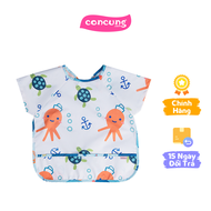 Áo ăn dặm chống thấm tay ngắn Bebear (Trắng BD8646 size M)