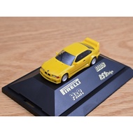 Herpa 1/87 BMW M3 GTR Racing Yellow Car Model Plastic Material Car Condition As Slightly Old as Slig