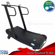 Curve treadmill manual komersil alat gym alat fitness total fitness