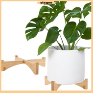 2Pcs Bamboo Wood Plant Stand Modern Succulents Plant Pot Holder Decorative Planter Stand Detachable Wooden Flower Pot Stand for Home SHOPCYC5680