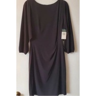 [L@ur3n by R@lph L@ur3n]Draped Sleeve Jersey Dress