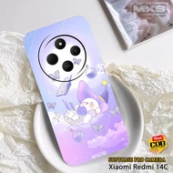 HP XIAOMI REDMI 14C Case - PURPLE Motif - Mobile Phone Case - REDMI 14C Softcase - Case XIAOMIhp