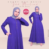 Every Day Basic Jubah Muslimah with Batu by Haute Binti Muslimah V3