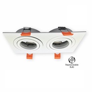 YETPLUS R.EYEBALL YM005-2 GU10 SQ WHITE