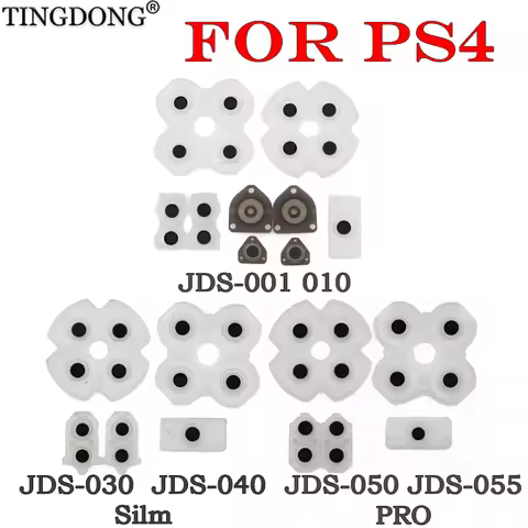 Conductive Silicone Button Pad Keypads Replacement Parts Compatible With PS4 DualShock 4 Pro Slim Co