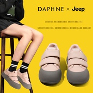 DAPHNE x JEEP White Shoes Women Cloud Shoes New Style Autumn Velcro Sneakers Women's Bread Shoes