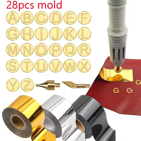 Heated Stamping Foil Pen Electric Hot Applicator Tool Kit Apply Foil to LeatherCraft Handmade Hot St
