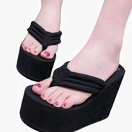 Block wedge sandals 9 cm thick
