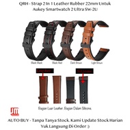 QRH 22mm Tali Jam Kulit Aukey Smartwatch 2 Ultra SW-2U - Leather Strap