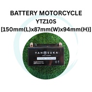 YTZ10S BATTERY MOTOR YTZ10 S BATERI MT07 MT09 MT10 H2 NINJA 650 Z650 CB500F CB1000R