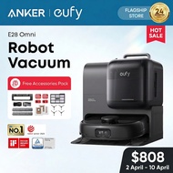 eufy by Anker Omni AI Robot Vacuum E28 - Hydrojet™ Self-Cleaning Mop Portable Deep Cleaner 20000 Pa