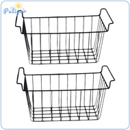 2x Freezer Refrigerator Basket Freezer Basket Wire Storage Basket
