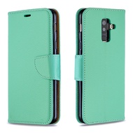 เคส Samsung เคสแบบพับปิดได้ A6สำหรับ Galaxy 2018 / J4 J6 J8 2018 / J4 A6 J6พร้อมเคสโทรศัพท์หนังแม่เห