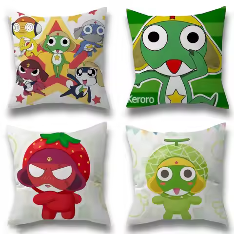 Hot Gunsou Keroro frog Pillowcase toon Gift Cushion Cover Bedroom Home Sofa Chair Seat Decor pillow 