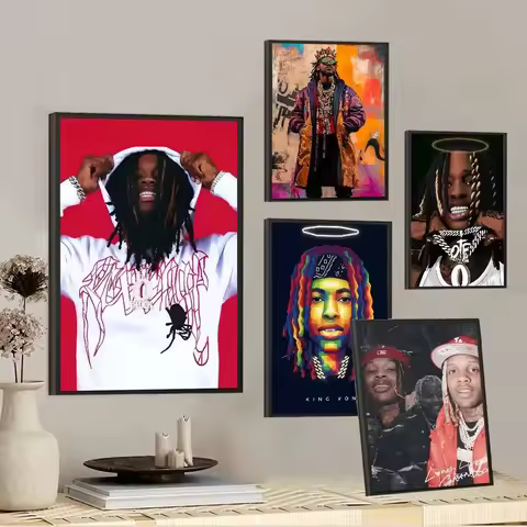 1pc King Rapper Von Poster Self-adhesive Art Waterproof Paper Sticker Coffee House Bar Room Wall Dec