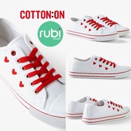 COTTON-ON RUBI SNEAKERS @ UK6.5 / USA8.5 / EU30 [ONE SIZE ONLY] RUBBER OUTSOLE TYPO