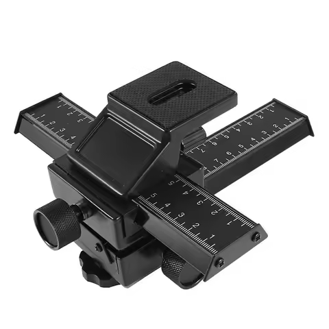 Foleto 4 Way Macro Focusing Rail Slider Standard 1/4" Screw for Canon Sony Pentax Nikon Olympus Sams