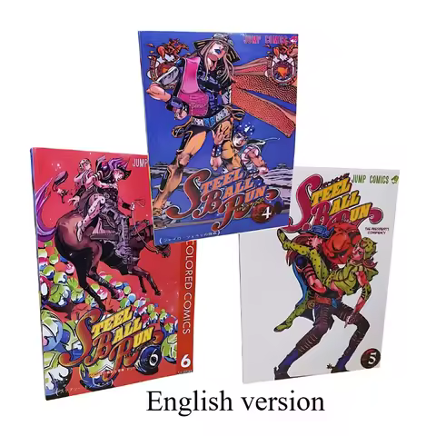 English Version Manga Books Steel Ball Run Manhwa/Manga Book JOJO's Bizarre Adventure Part7 Vol.4-6