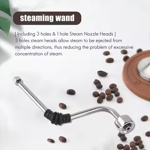 AA97 Steam Wand for EC680/EC685, Coffee Machine, Upgrade with Additional 3 Hole Tip Steam Nozzle
