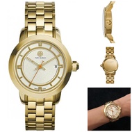 Tory Burch Womens Gold Stainless Steel Bracelet Case Swiss Quartz Watch TRB1003