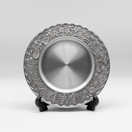 KL Pewter [727] Flower Design (M) (6" inches) | Decorative Plate