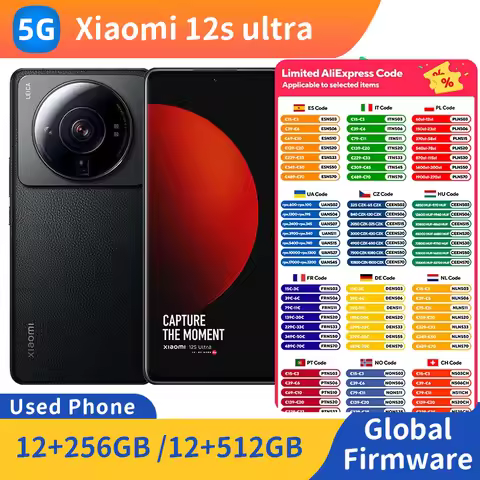 Xiaomi 12s ultra 5G 6.73-inch 120Hz 3200x1440px RAM 12GB ROM 256GB 4860 mAh 50MP used phone