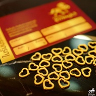 สร้อยคอจี้หัวใจ 3D น้ำหนัก 0.45 กรัม ทองคำ 99.99% ทองแท้ๆทั้งเส้น ขายได้ มีใบรับประกันจากร้านทอง ไอเทมใหม่นิยมที่สุด