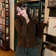 H2 Melade Soft Waxy Knitted Cardigan - 2025 Autumn Gentle Temperament Design