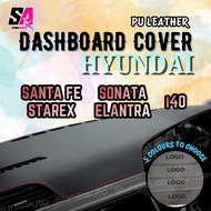 HYUNDAI PU Leather Dashboard Cover Sonata YF LF Elantra i40 Santa Fe Starex H1