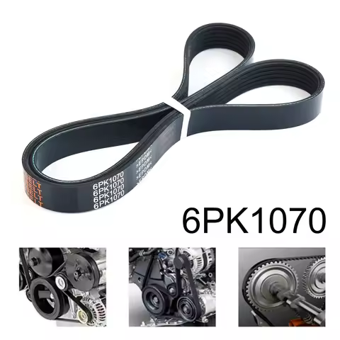 6 Rib Multi V Drive Belt 6PK1070 Ribbed V-Belt 03L903137 11287838200 03L903137T For VW Caddy CC Golf