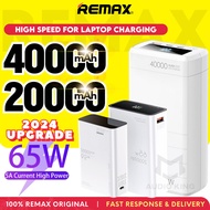 REMAX Original Powerbank For Laptop Type C Output 65W Big Powerbanks Fast Charging 40000mAh AKRPP310