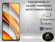 POCO F3 FULL Clear Tempered Glass Premium Screen Protector With Punch Hole