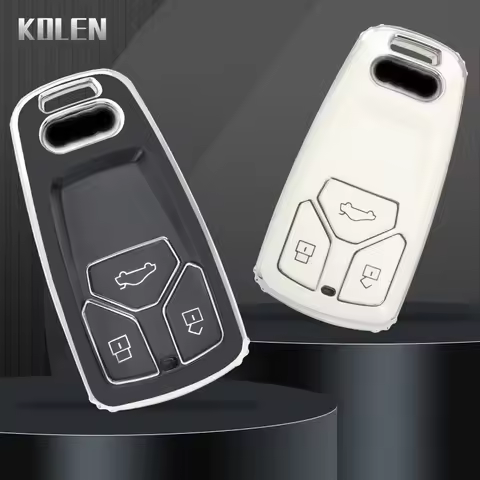 Fashion TPU Car Remote Key Cover Case Shell For Audi A4 B9 A5 A6 8S 8W Q5 Q7 4M S4 S5 S7 TT TTS TFSI