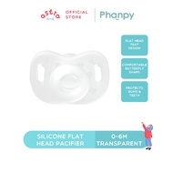 Phanpy Silicone Flat Head Pacifier 0 - 6M - Transparent