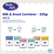 BabySafe - WC2 - 2 pcs Wadah Penyimpanan Susu Formula 120 ml | Toples Susu Formula | Kotak Susu Form