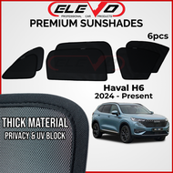 ELEVO GWM Haval H6 2024  Custom Fit Sunshade  Shade Sun Protection 6pcs
