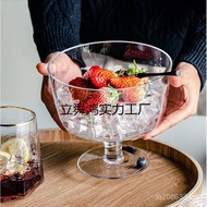 Ice Cream Pudding Cup Goblet Salad Cup Fruit Cup Large Size Influencer Fruit Plate Glass Cup SC5I