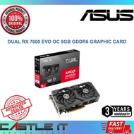 ASUS DUAL RX7600 O8G EVO AMD Radeon RX 7600 OC 8GB GDDR6 Graphic Card DUAL-RX7600-O8G-EVO