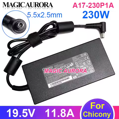 Original For Chicony 19.5V 11.8A A12-230P1A A17-230P1A A230A012L 230W AC Adapter Charger For MSI P65