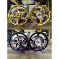 Rim SPORT RIM 14" YAMAHA AVANTIZ/ EGO EGO LC (KAYAMA) EG101 BLACK GOLD 5 BATANG KAKI EGOS EGO AVANTI