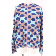 PLEATS PLEASE Issey Miyake PP31-JC661 波點拉鍊連帽衫，顏色，4碼，日本製造，正品，女款，成色極佳。