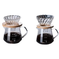 Pour over Coffee Maker Set Glass Carafe Coffee with Glass Coffee Filter Drip Coffee Maker Set for Ho