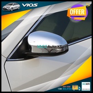 Toyota Vios (3rd) Side Mirror Chrome Cover Side Rearview Mirror Wing Cover 2013-2019 XP150 NCP150 3rd Vacc Auto