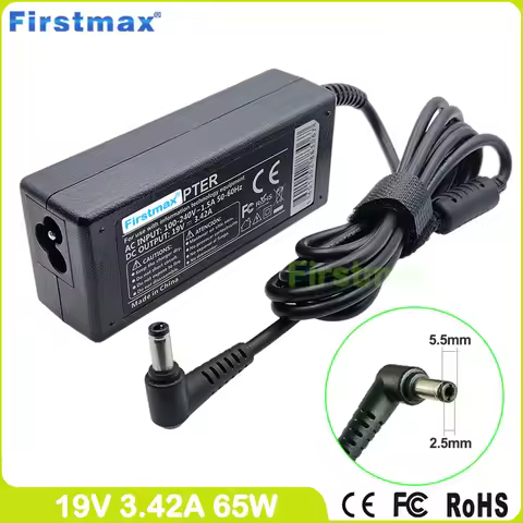 19V 3.42A 65W Charger for Toshiba Satellite C40-A C50-A C50-B C50-C C50D-A C50D-B C50D-C C50T-A C50T